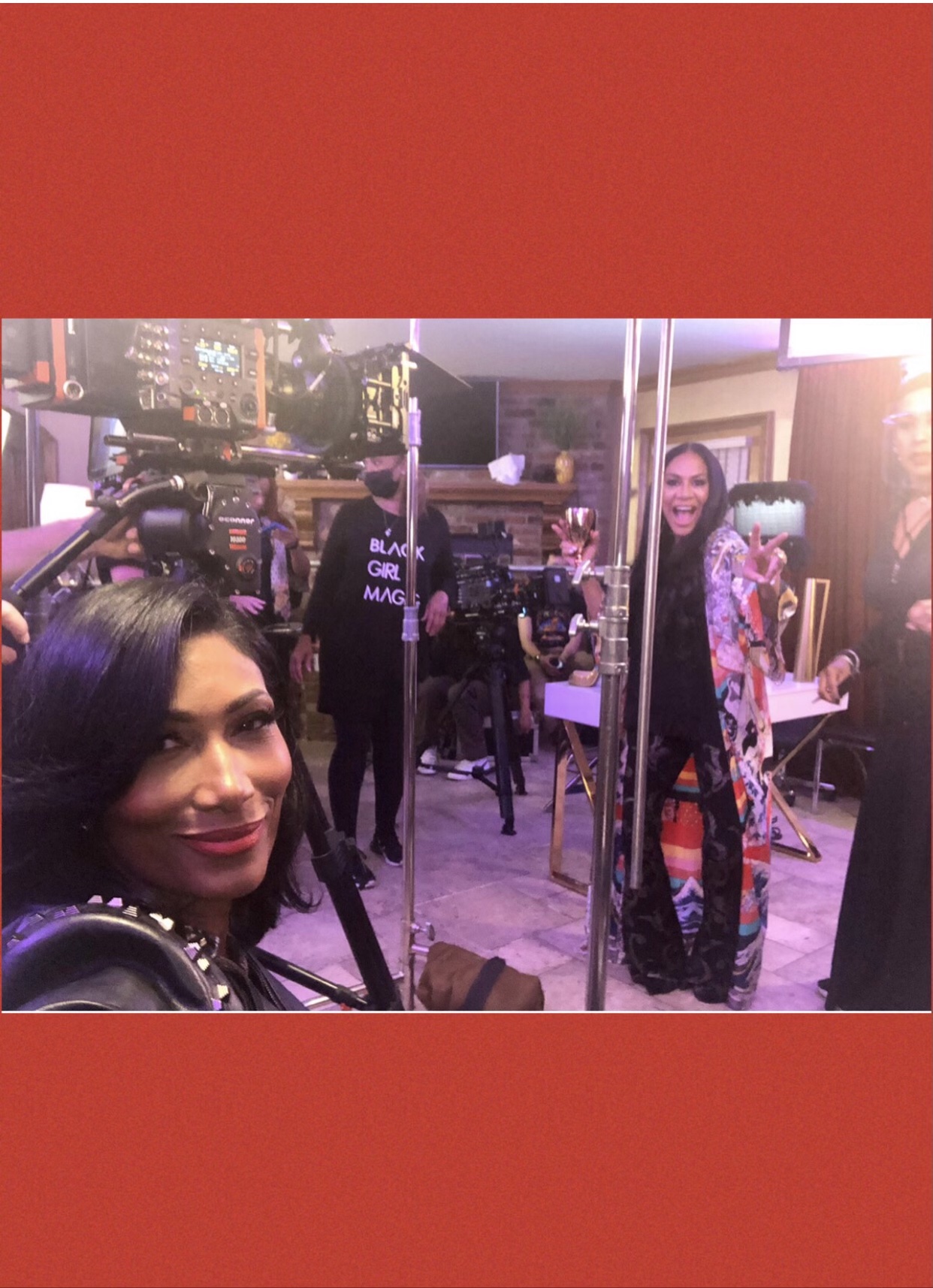 Trisha Mann-Grant behind the scenes