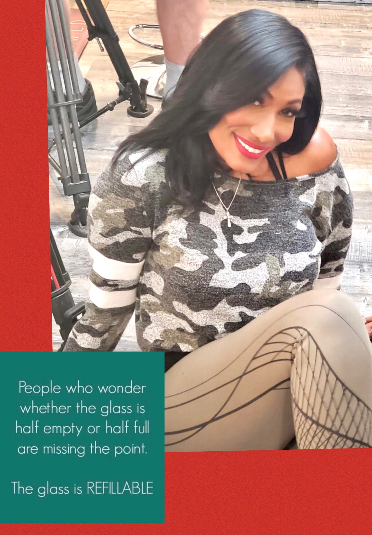 Trisha Mann-Grant behind the scenes